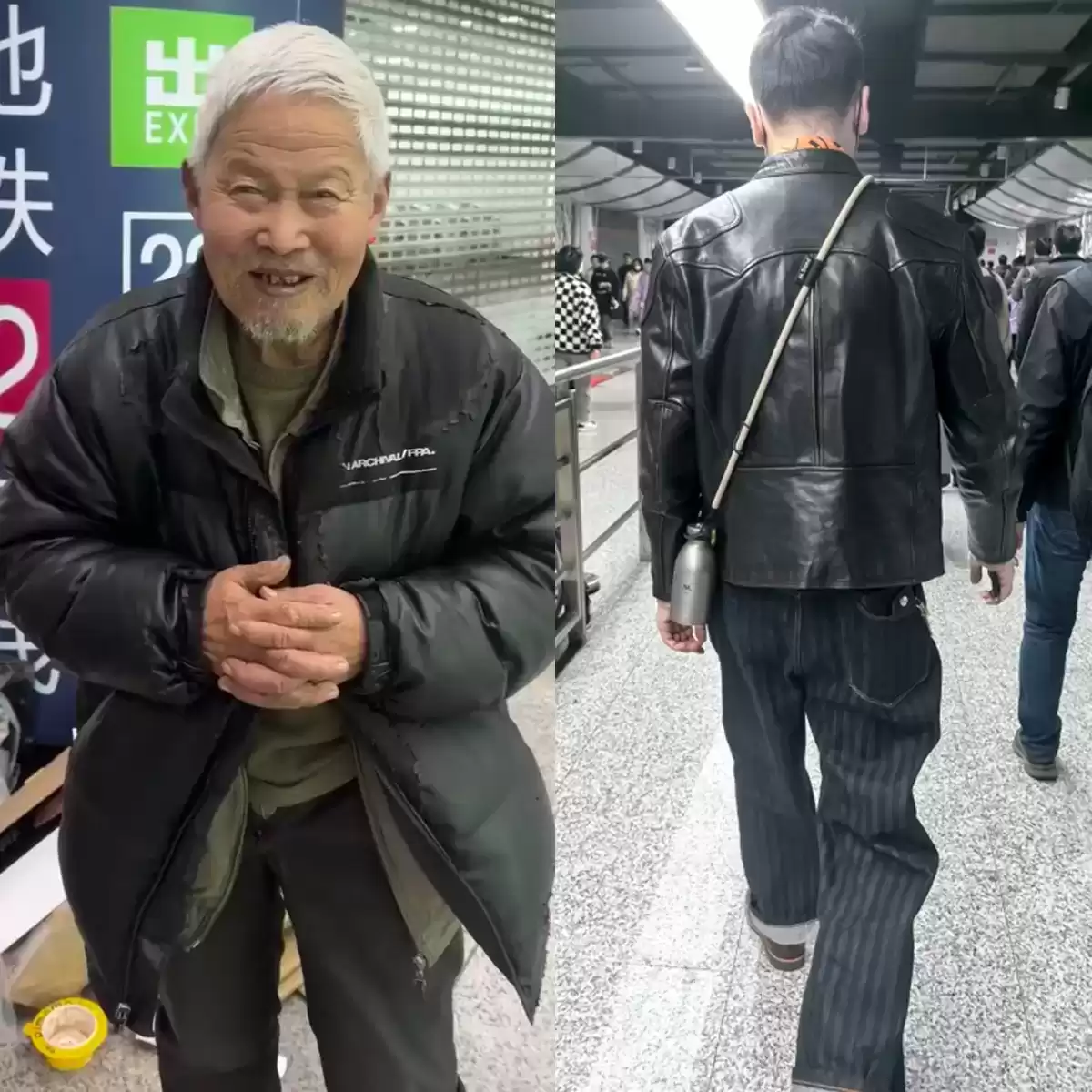 不会穿衣搭配怎么办？地铁爷爷“会穿”与“不会穿”的鲜明对比