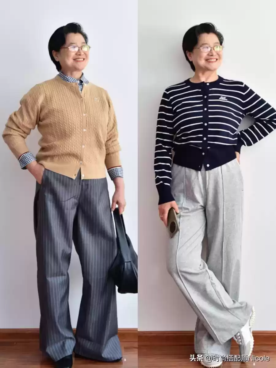 微胖身材穿搭指南：130斤阿姨的真实造型蜕变，不装嫩不修图，气质非凡