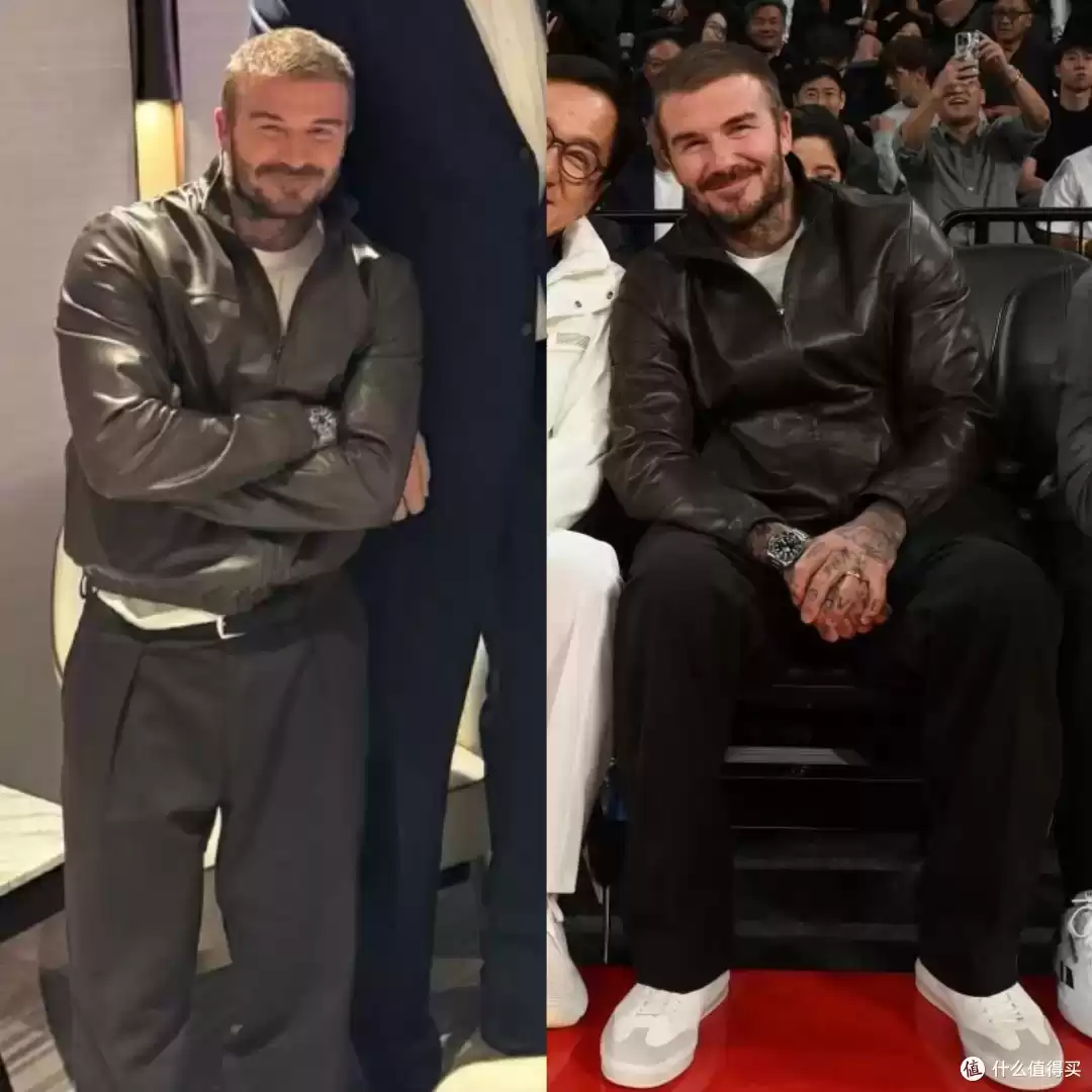 男性设计师视角：大佬观赛穿搭风格对决，马云格子衫、成龙冲锋衣、小贝皮衣谁更出众？