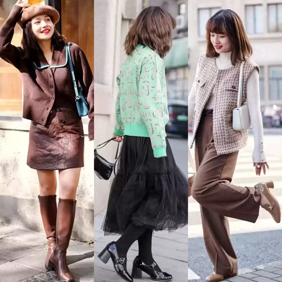 小个子穿衣搭配网 这才是“小个子”该学的穿法：裙长过膝，裤长露踝，时髦又显腿长