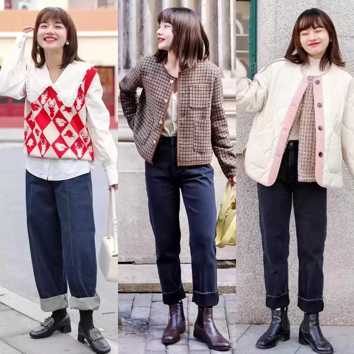 小个子穿衣搭配网 这才是“小个子”该学的穿法：裙长过膝，裤长露踝，时髦又显腿长