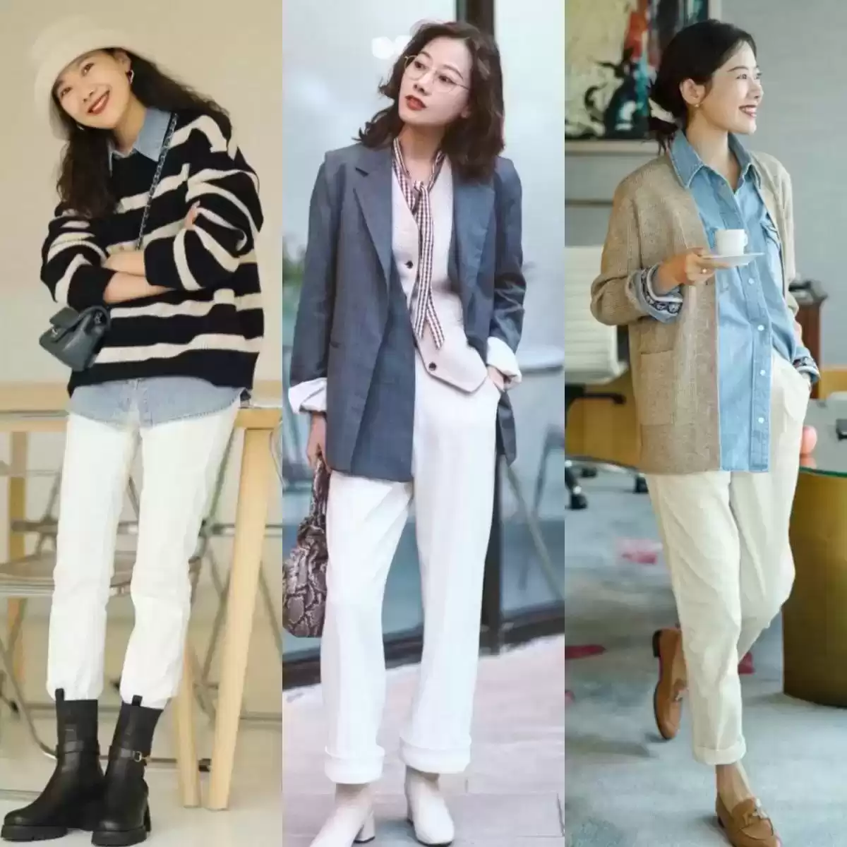 小个子穿衣搭配网 这才是“小个子”该学的穿法：裙长过膝，裤长露踝，时髦又显腿长