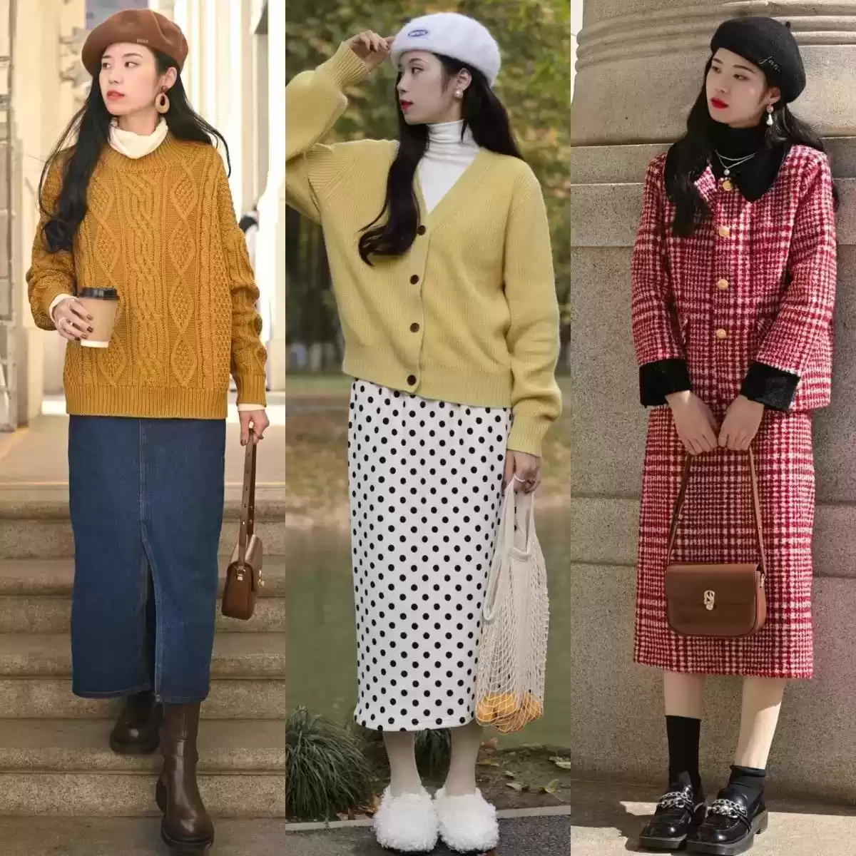 小个子穿衣搭配网 这才是“小个子”该学的穿法：裙长过膝，裤长露踝，时髦又显腿长