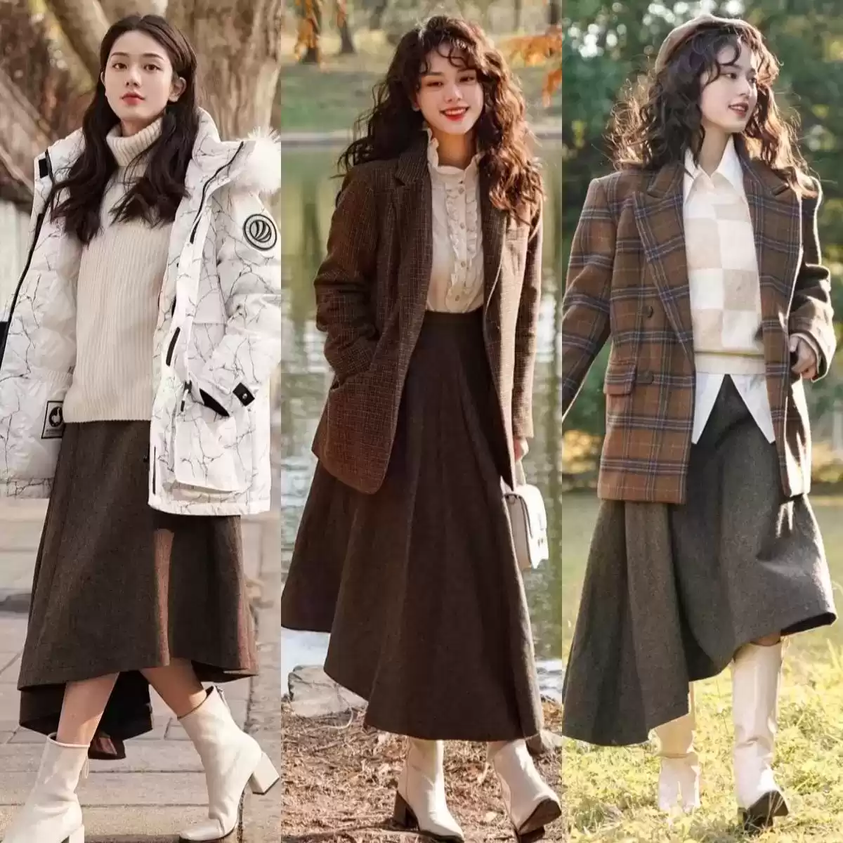 小个子穿衣搭配网 这才是“小个子”该学的穿法：裙长过膝，裤长露踝，时髦又显腿长