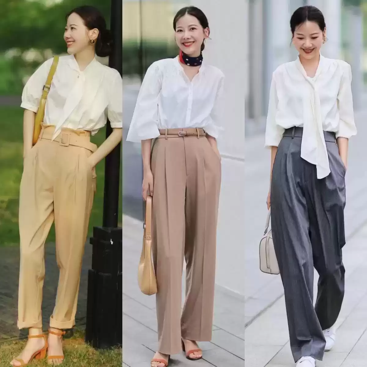 小个子穿衣搭配网 这才是“小个子”该学的穿法：裙长过膝，裤长露踝，时髦又显腿长