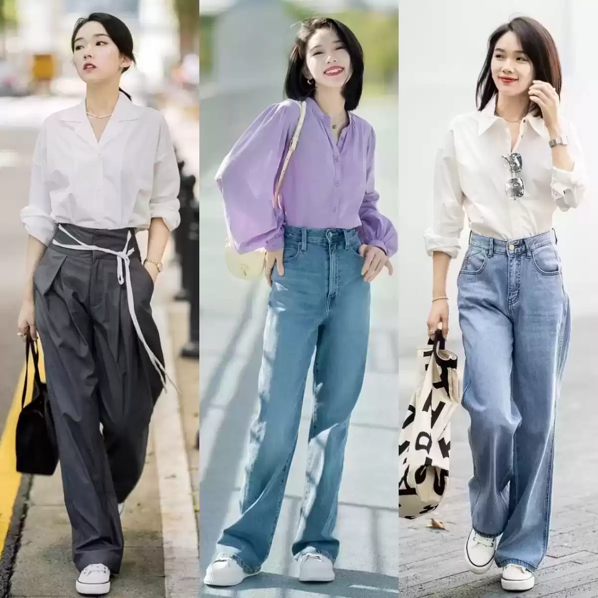 小个子穿衣搭配网 这才是“小个子”该学的穿法：裙长过膝，裤长露踝，时髦又显腿长