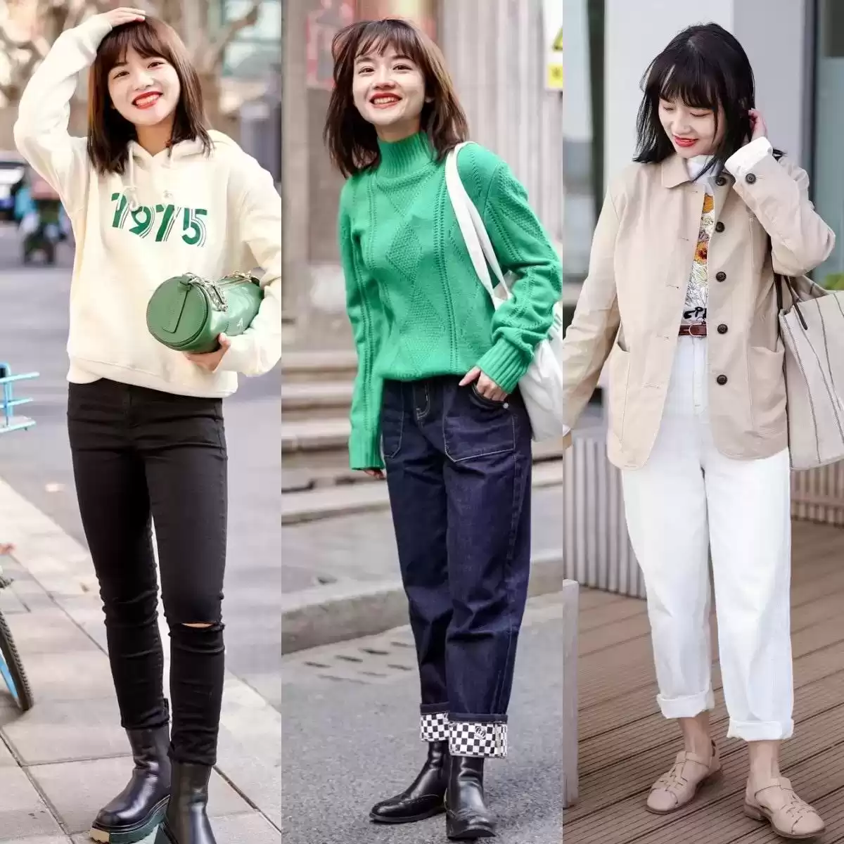 小个子穿衣搭配网 这才是“小个子”该学的穿法：裙长过膝，裤长露踝，时髦又显腿长