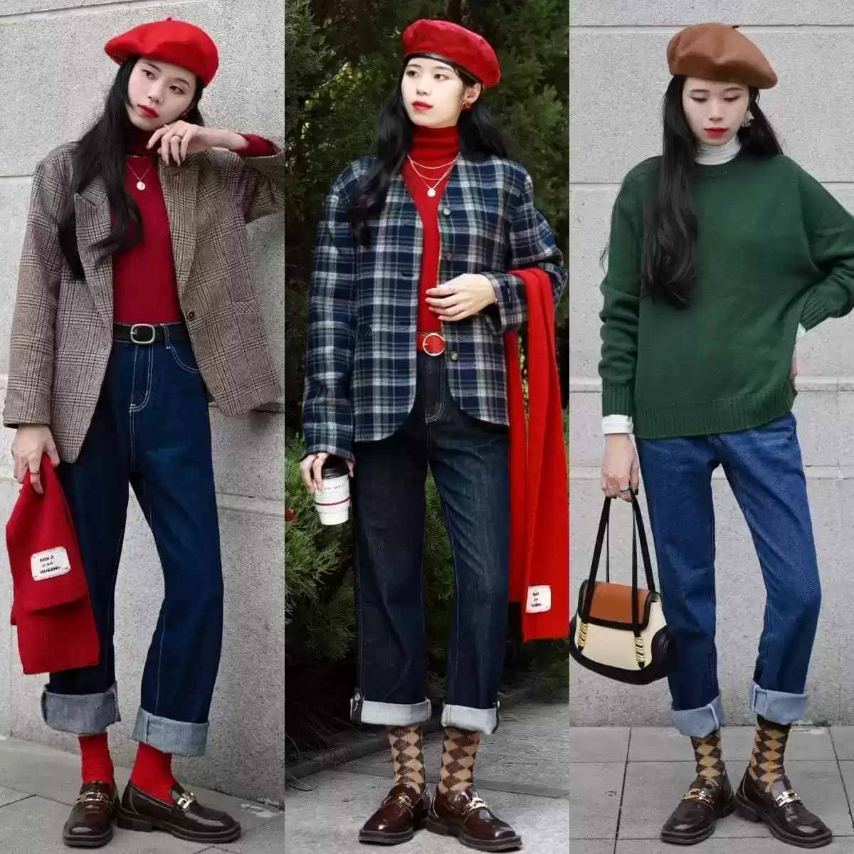 小个子穿衣搭配网 这才是“小个子”该学的穿法：裙长过膝，裤长露踝，时髦又显腿长