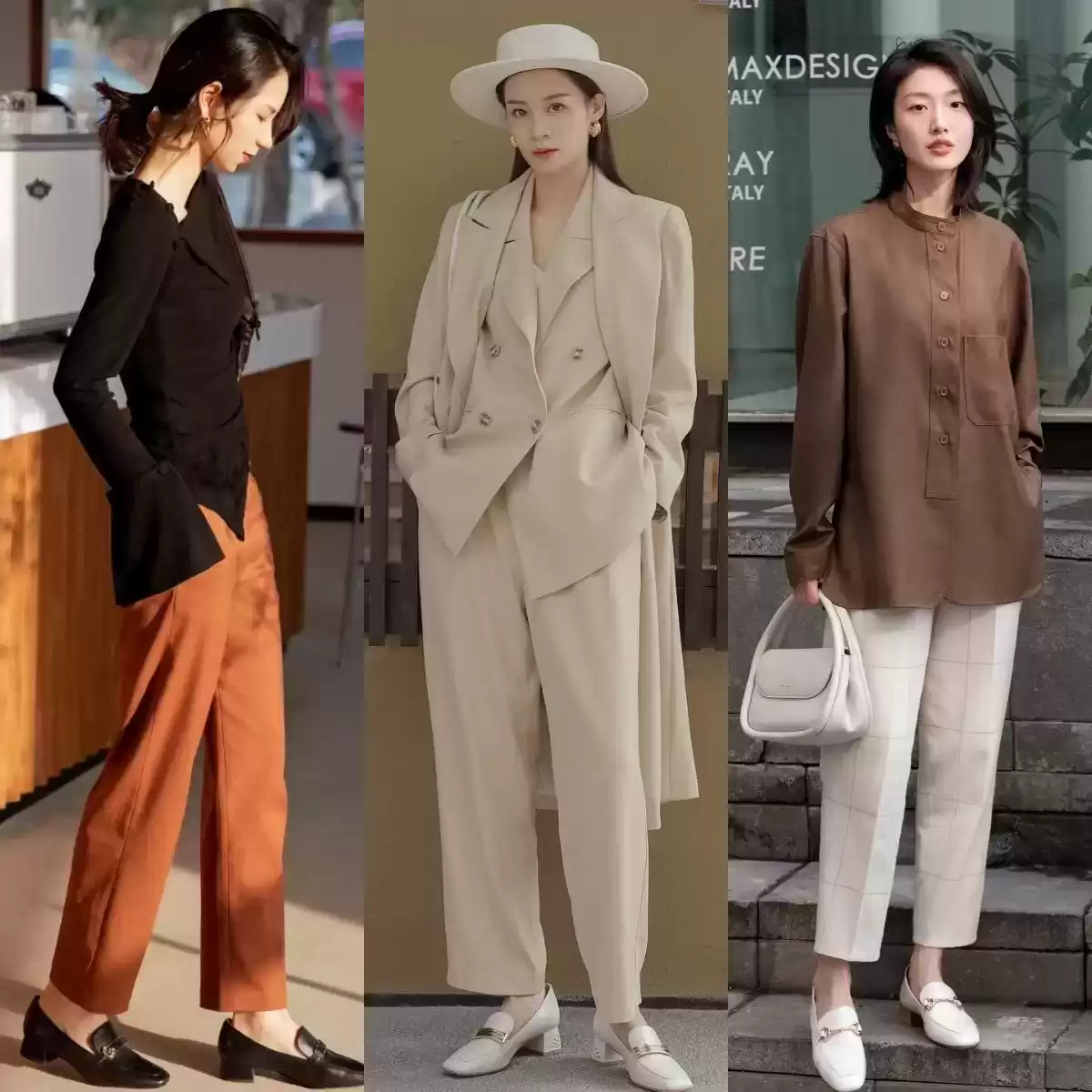 小个子穿衣搭配网 这才是“小个子”该学的穿法：裙长过膝，裤长露踝，时髦又显腿长