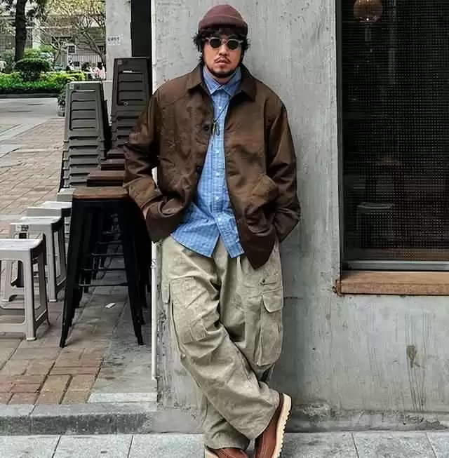 偏瘦男生穿搭攻略:卫衣毛衣失宠?今年工装夹克才是真香选择