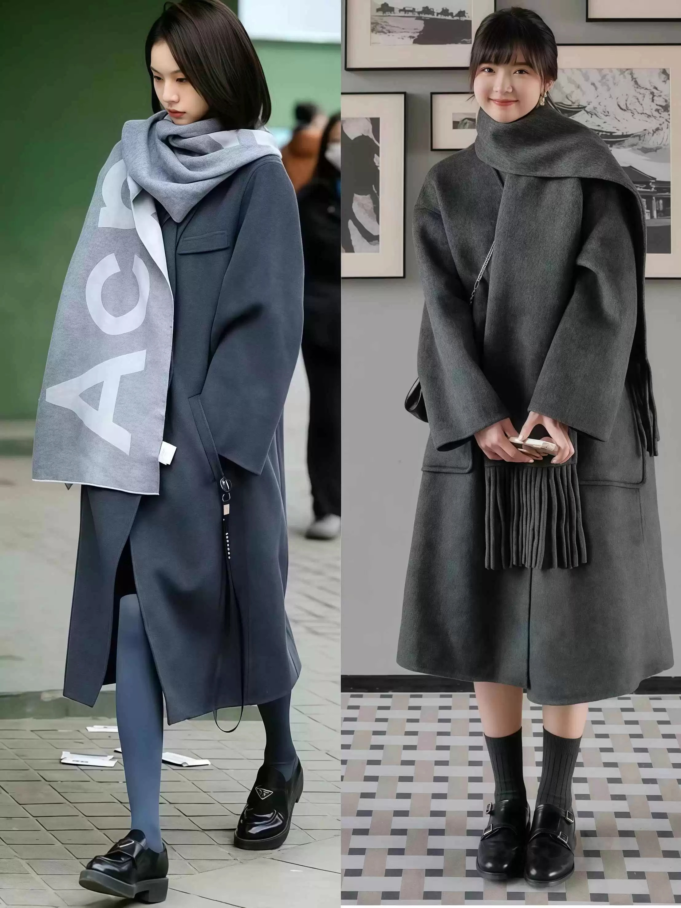 杭州女生大衣穿搭街拍全攻略:又美又飒,冬日造型超吸睛