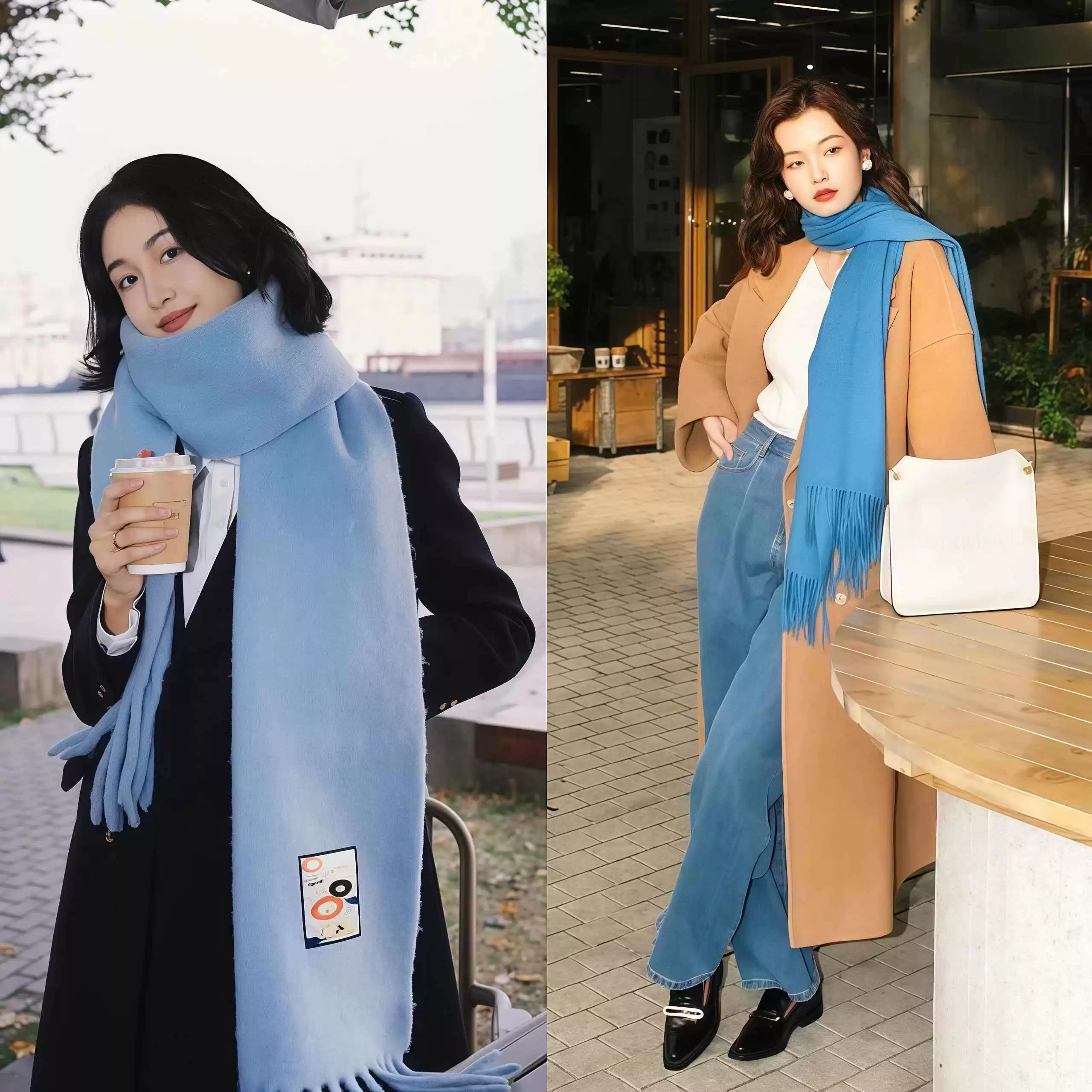 杭州女生大衣穿搭街拍全攻略:又美又飒,冬日造型超吸睛