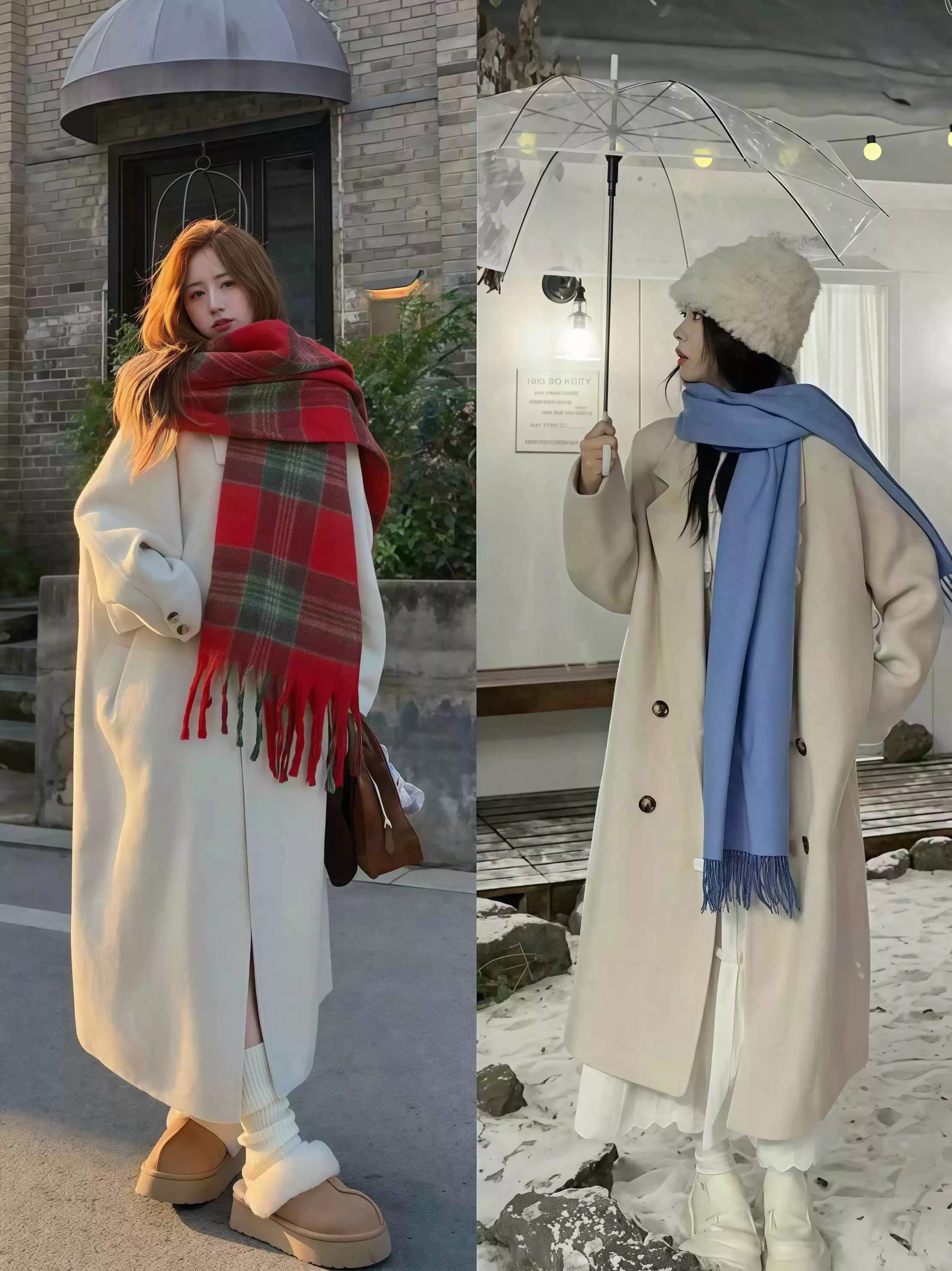 杭州女生大衣穿搭街拍全攻略:又美又飒,冬日造型超吸睛