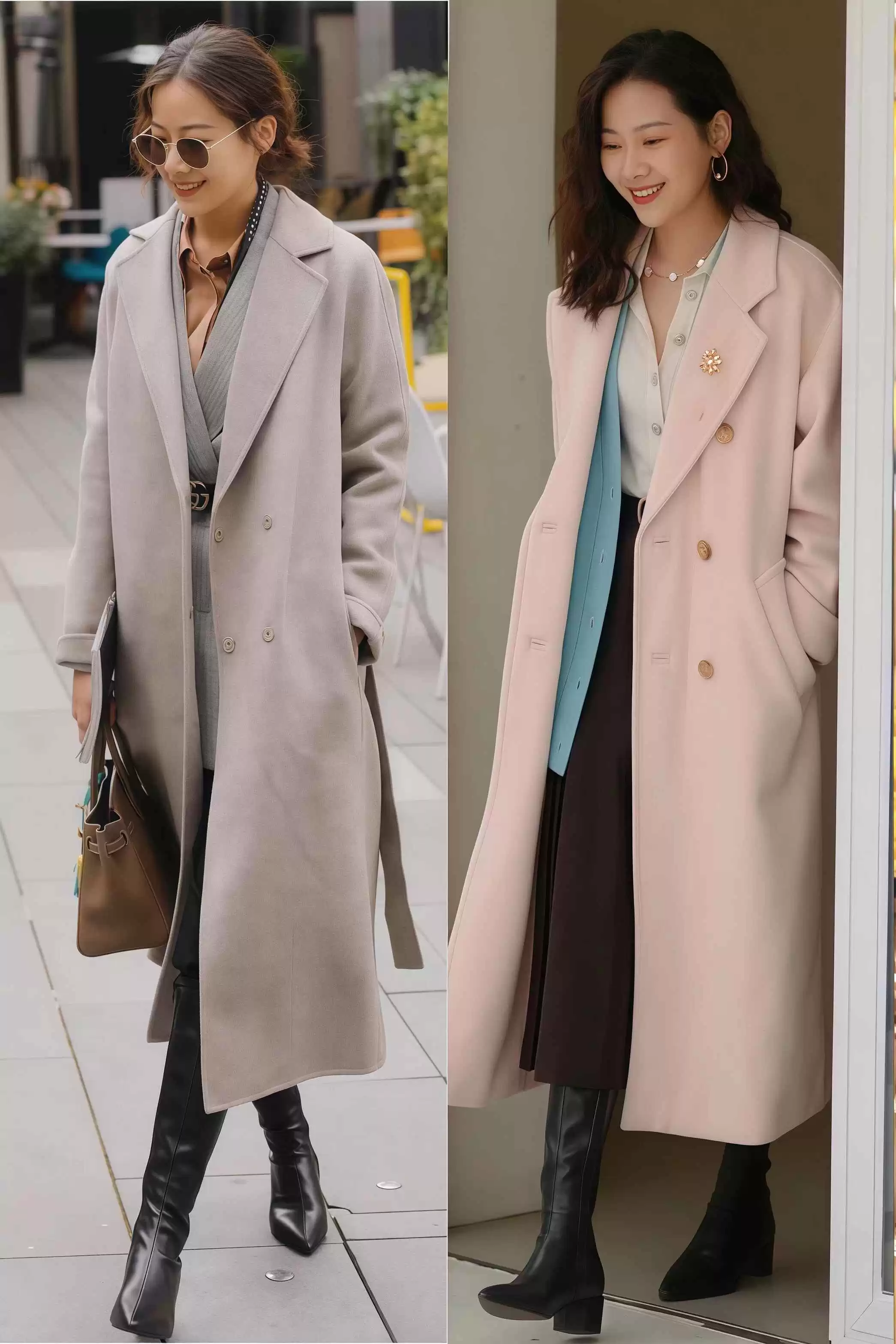 杭州女生大衣穿搭街拍全攻略:又美又飒,冬日造型超吸睛