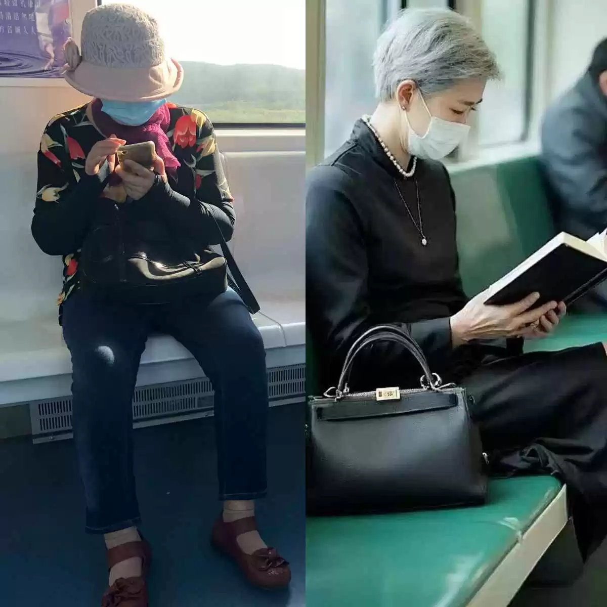 上海地铁奶奶穿搭大揭秘:会穿与不会穿的差距到底有多大?