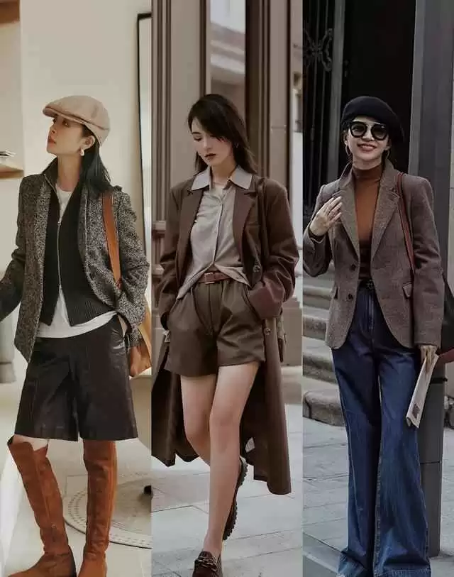 摇滚风搭配穿衣:棕色系穿搭绝了,复古酷飒格调全hold住