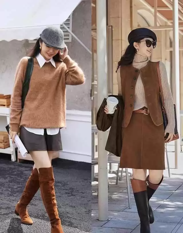 摇滚风搭配穿衣:棕色系穿搭绝了,复古酷飒格调全hold住