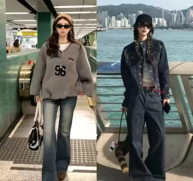 香港街拍潮流揭秘:阔腿裤与平底鞋的简约高级穿搭术