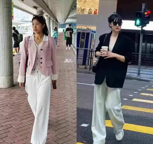 香港街拍潮流揭秘:阔腿裤与平底鞋的简约高级穿搭术