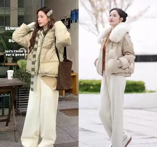 南方早春穿搭指南:羽绒服+白裤子,40+女性轻松穿出高级感