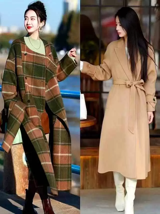 上海女生新年穿搭爆火!大衣+平头靴成春节标配,保暖又高级