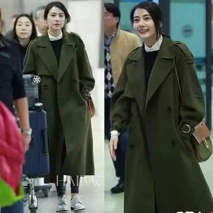 明星大衣穿搭秘诀：跟朱莉学穿长款大衣，告别打底裤，高级又时髦