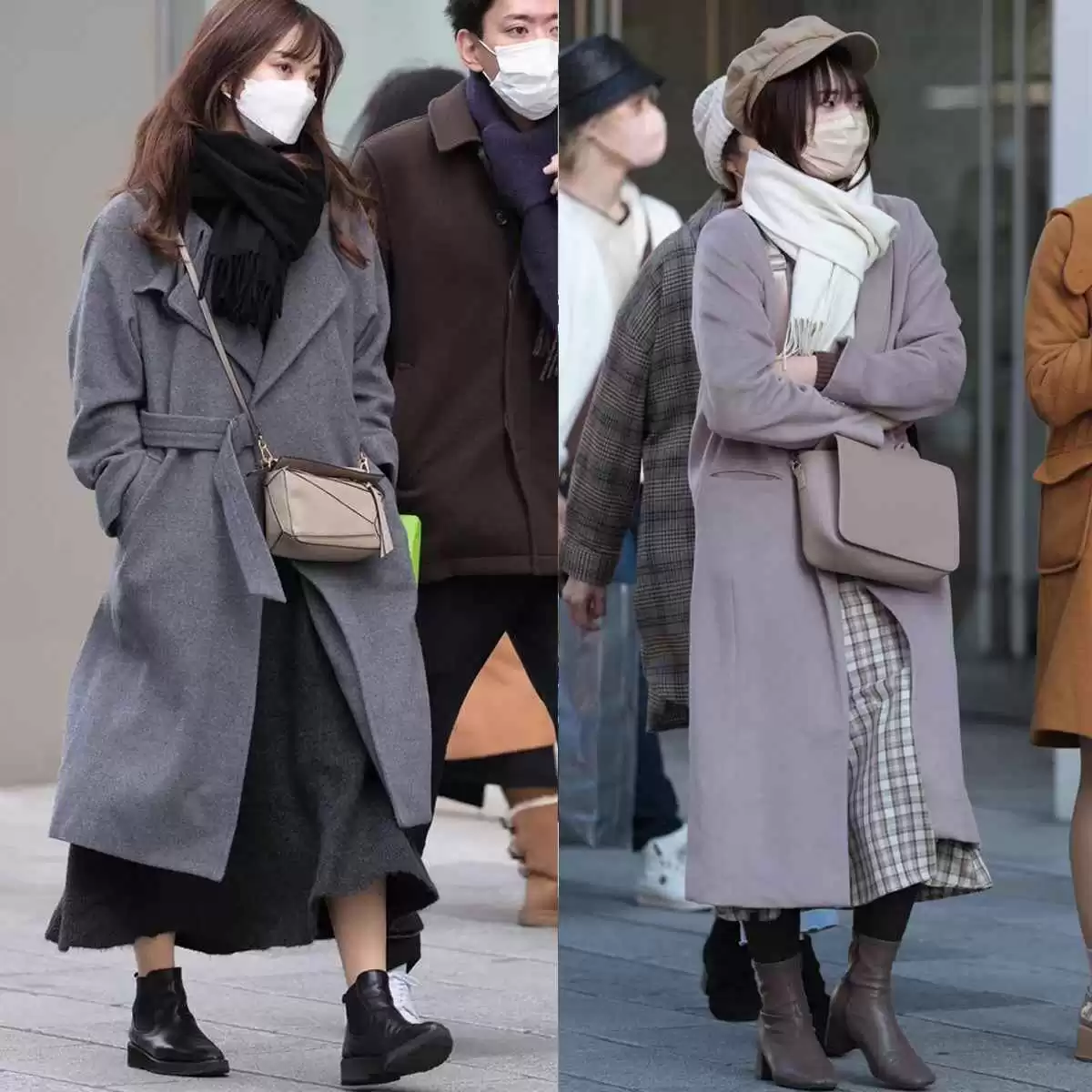 秋冬约会穿搭指南:跟日本台湾女生学大衣配裸靴,显高又提气质