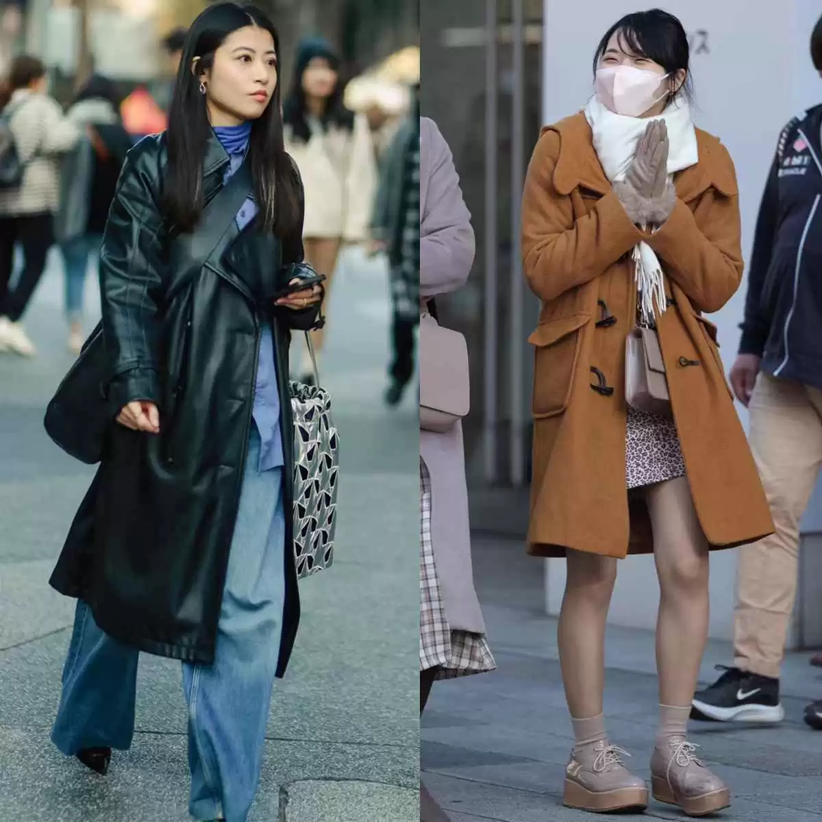 秋冬约会穿搭指南:跟日本台湾女生学大衣配裸靴,显高又提气质