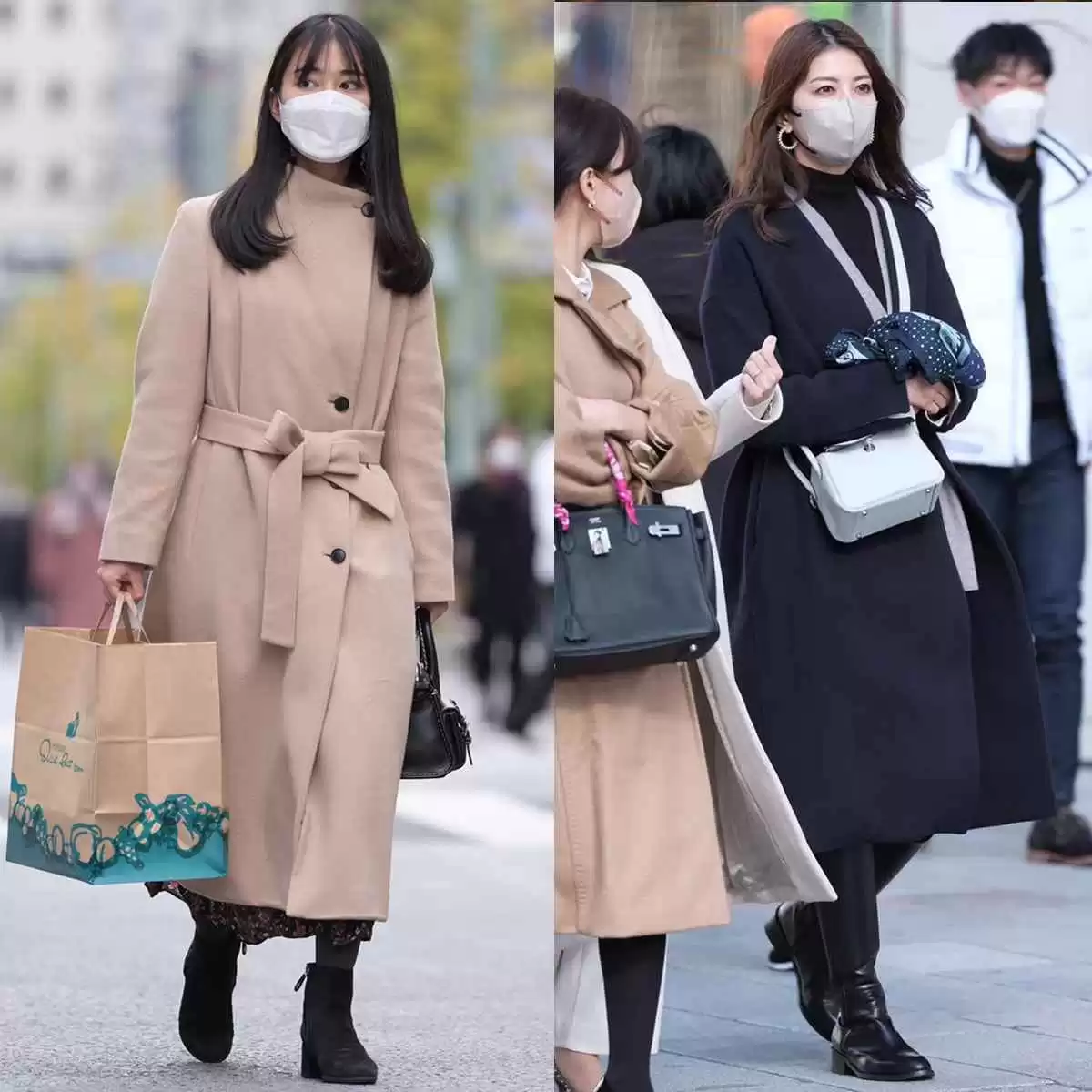 秋冬约会穿搭指南:跟日本台湾女生学大衣配裸靴,显高又提气质