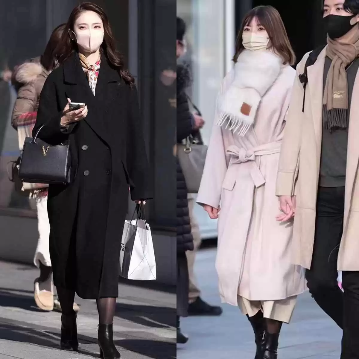 秋冬约会穿搭指南:跟日本台湾女生学大衣配裸靴,显高又提气质