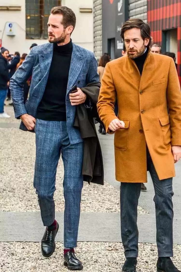 穿衣搭配男生高领 男人穿高领毛衣显得很娘?那是你对高领毛衣一无所知