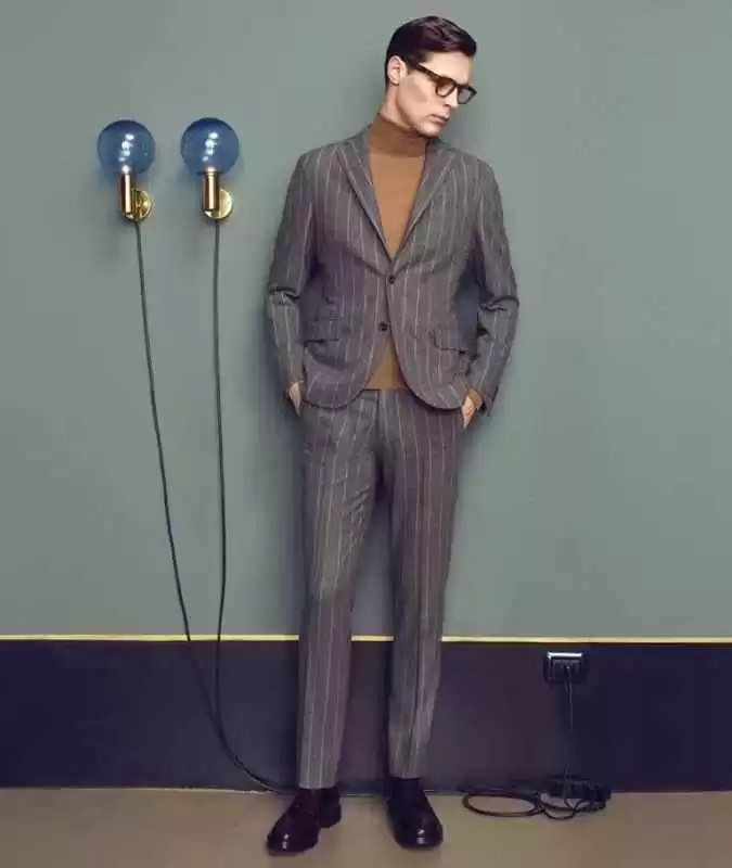 穿衣搭配男生高领 男人穿高领毛衣显得很娘?那是你对高领毛衣一无所知