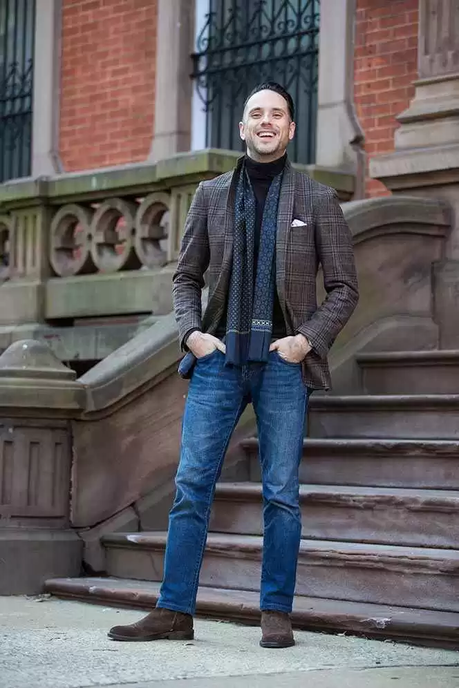 穿衣搭配男生高领 男人穿高领毛衣显得很娘?那是你对高领毛衣一无所知