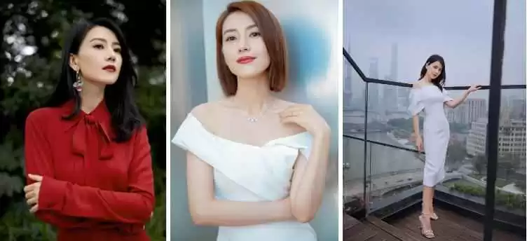 高圆圆穿搭教科书:灯笼袖上衣配缎面裙,轻松穿出女神气质