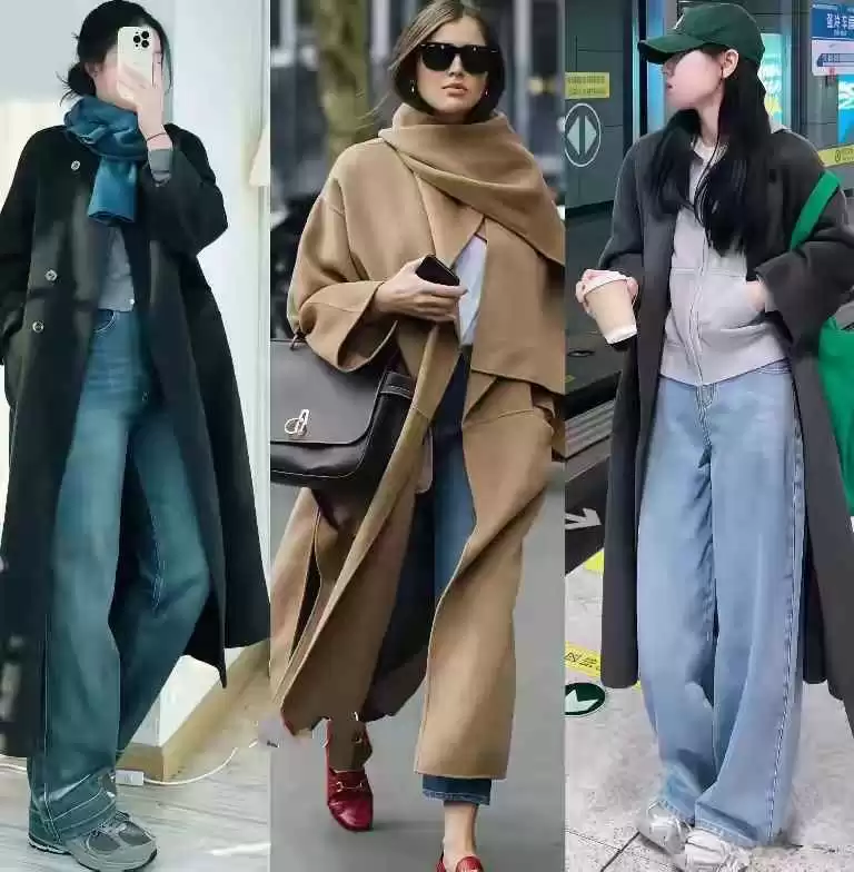女生穿衣搭配群 被成都街拍惊艳了!“大衣+阔腿裤”搭配高级洋气,好看又保暖