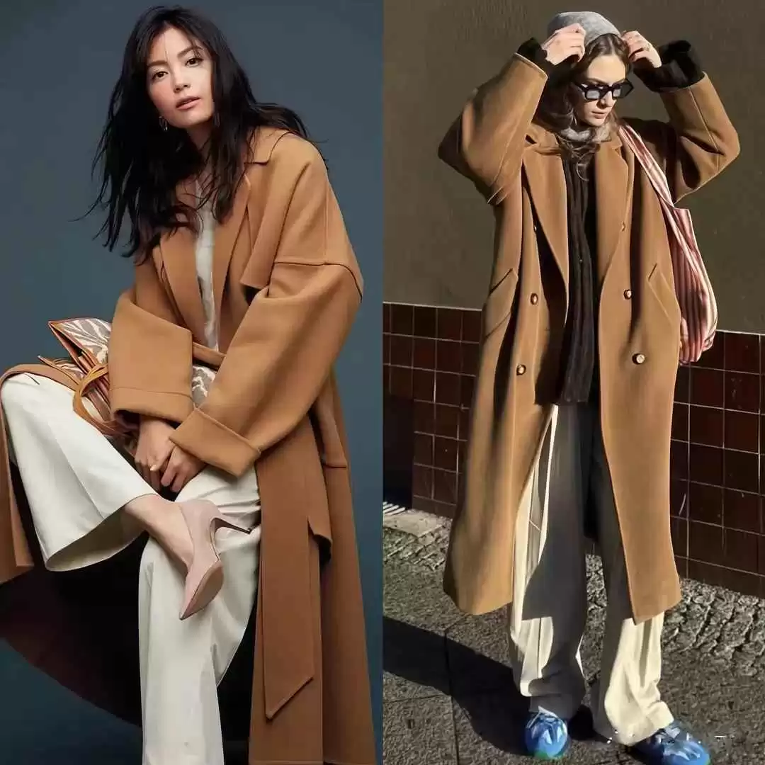 女生穿衣搭配群 被成都街拍惊艳了!“大衣+阔腿裤”搭配高级洋气,好看又保暖