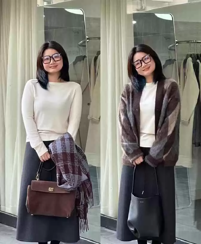 1米5微胖女生穿搭全攻略:155cm女孩必学的3个显高秘诀,第二个绝了!