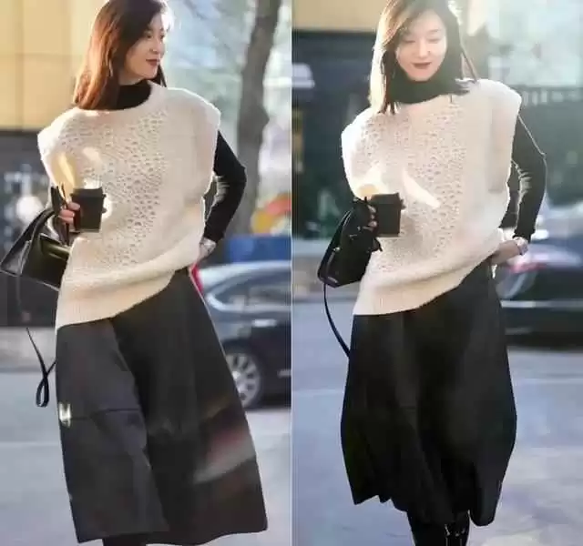 中年女性秋季叠穿秘籍:3种搭配与4个技巧,保暖时髦一步到位