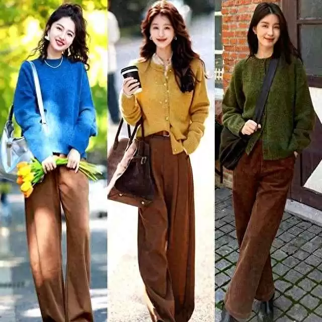 平屁股穿搭救星：小棕裤成秋冬新宠，显瘦耐脏高级感满分