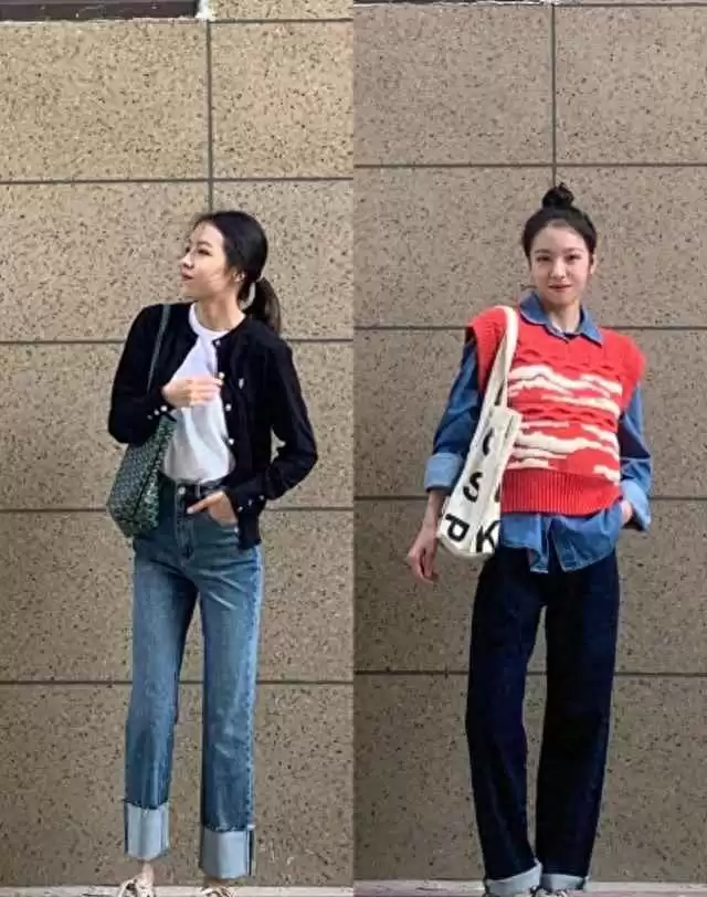 牛仔裤最新拼接设计展示