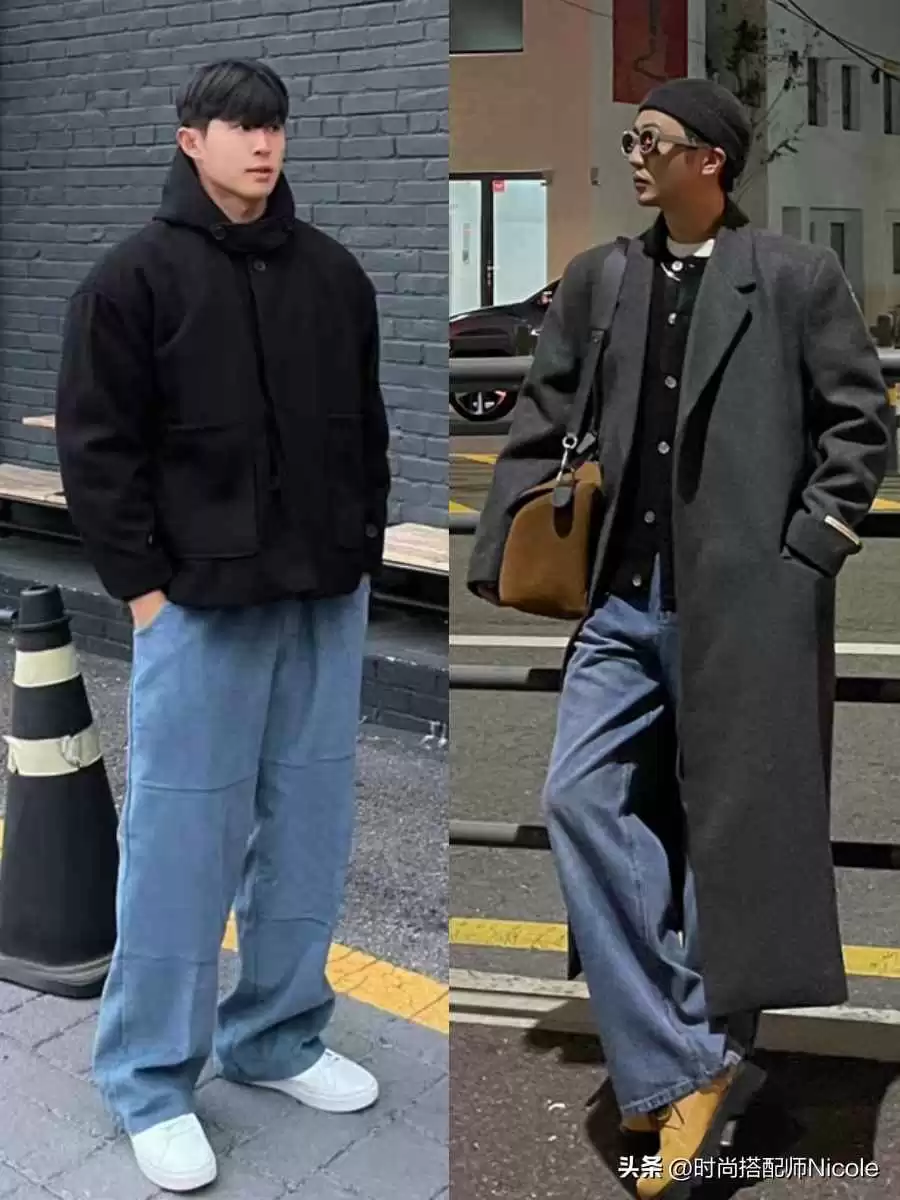 日韩休闲男穿搭指南:上海青岛韩国男人的黑白灰造型,韩剧感爆棚!