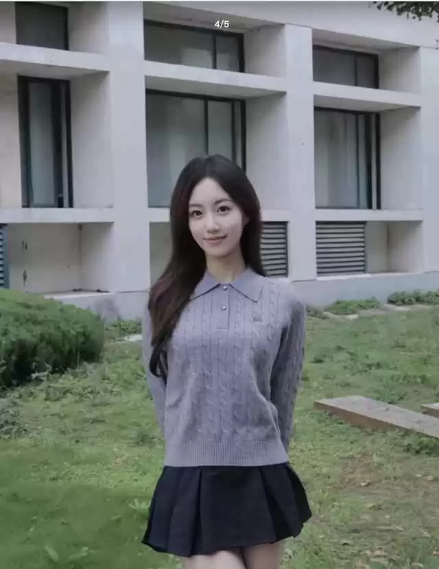 校园女生短裙穿搭攻略:自拍系列分享,今天穿短裙有点冷但潮流满分