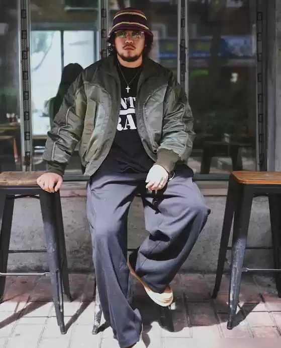 微胖男人穿衣搭配秘籍:看街拍达人如何无视身材穿出型格自信!