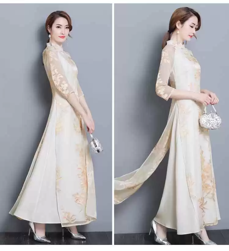 解锁你的东方气韵：一件女式中式裙的日常穿搭与养护全指南