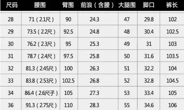揭秘17584a裤子尺码穿对不踩坑