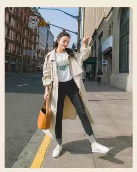 米色大衣配裤子指南 从路人到女神就差这条神裤